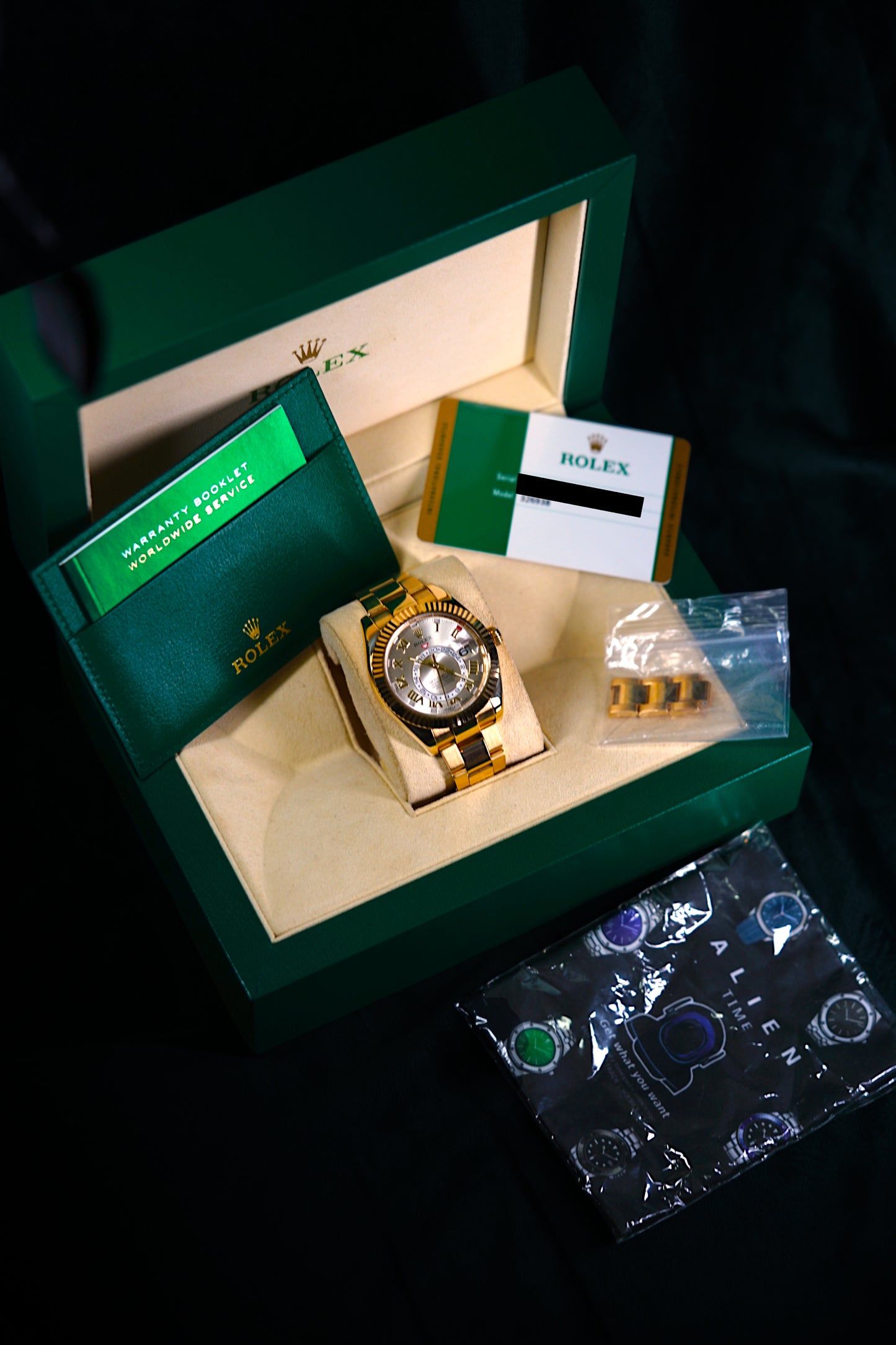 Rolex Sky-dweller 42mm | Reference 326938  | a Yellow Gold Automatic Annual Calendar Dual Time Zone Wristwatch