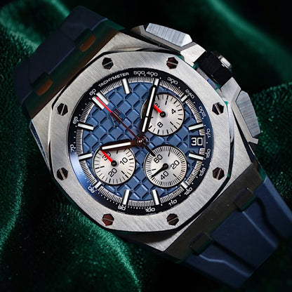 Audemars Piguet Royal Oak Offshore | Ref. 26420TI.OO.A027CA.01 | A 43mm Blue Dial Titanium Chronogaph Wristwatch