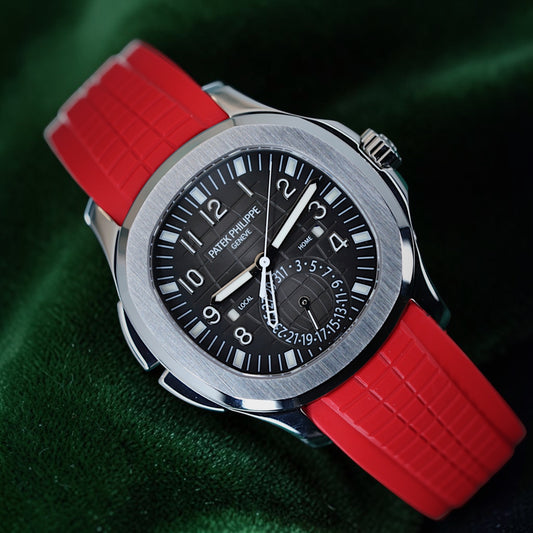Patek Philippe Aquanaut | Ref 5164A-001 | A 40.8mm Black Steel Automatic Travel Time Wristwatch