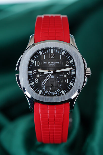 Patek Philippe Aquanaut | Ref 5164A-001 | A 40.8mm Black Steel Automatic Travel Time Wristwatch