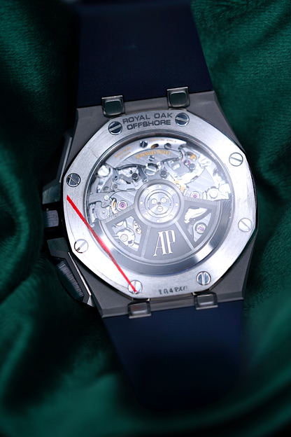 Audemars Piguet Royal Oak Offshore | Ref. 26420TI.OO.A027CA.01 | A 43mm Blue Dial Titanium Chronogaph Wristwatch