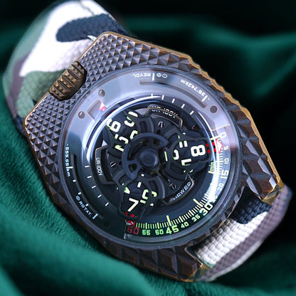 URWERK | Ref UR-100V | A Rare Avant-Garde Orbiting Satellite Bronze "T-Rex" Wristwatch