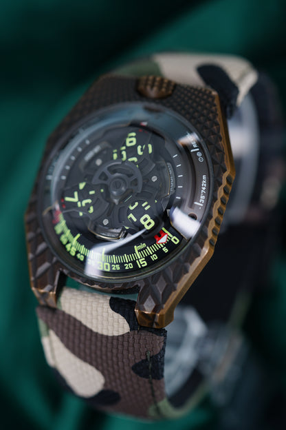 URWERK | Ref UR-100V | A Rare Avant-Garde Orbiting Satellite Bronze "T-Rex" Wristwatch