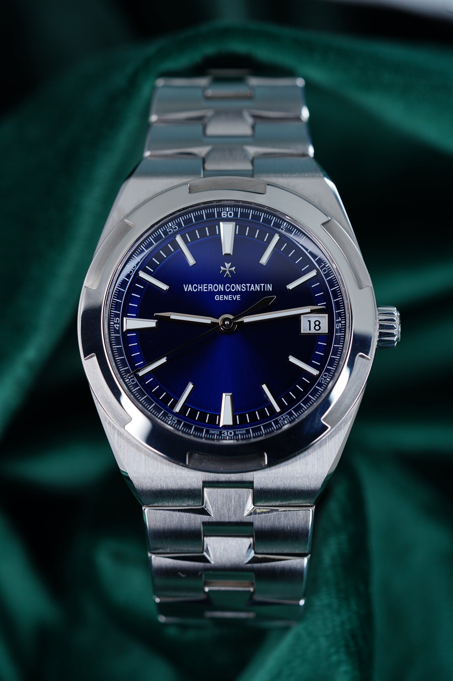 Vacheron Constantin Overseas, Reference 4500v | the Ultimate 4500v Blue Vc Overseas Holy Trinity Sports Timepiece | a Stainless Steel Wristwatch With Date