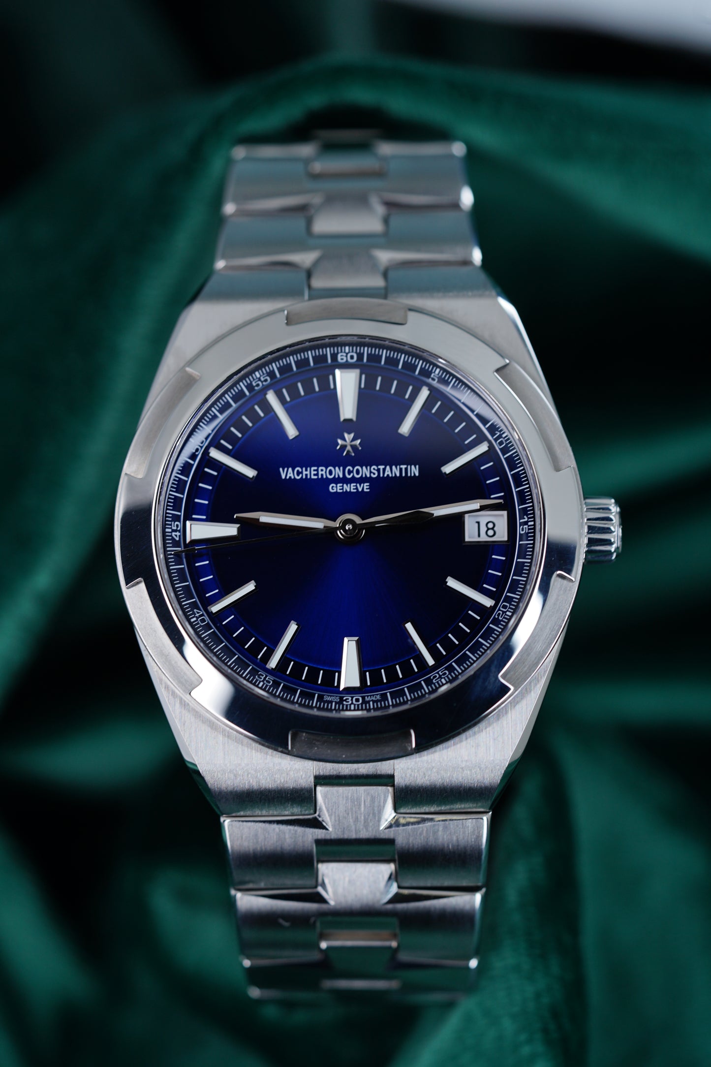 Vacheron Constantin Overseas, Reference 4500v | the Ultimate 4500v Blue Vc Overseas Holy Trinity Sports Timepiece | a Stainless Steel Wristwatch With Date