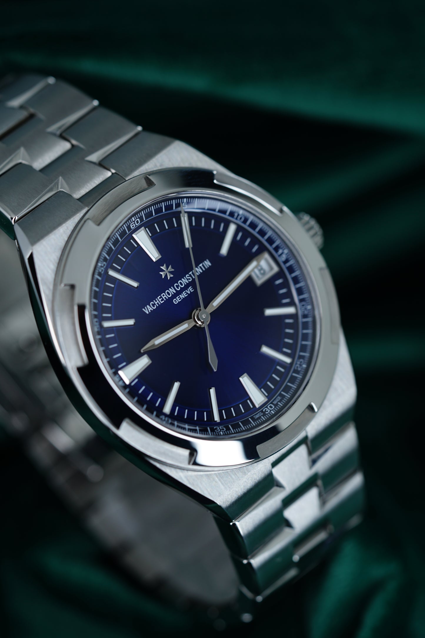 Vacheron Constantin Overseas, Reference 4500v | the Ultimate 4500v Blue Vc Overseas Holy Trinity Sports Timepiece | a Stainless Steel Wristwatch With Date