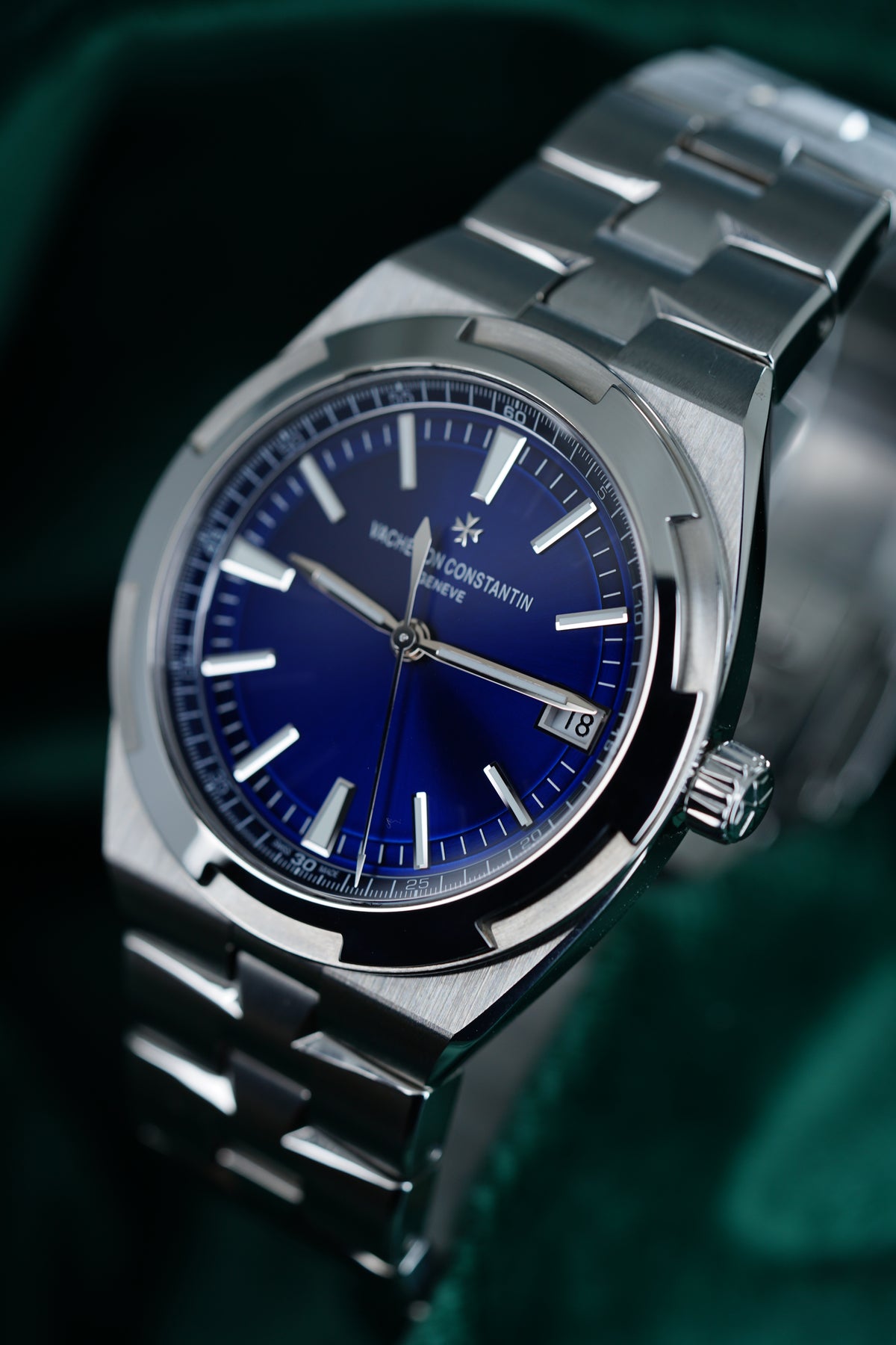 Vacheron Constantin Overseas, Reference 4500v | the Ultimate 4500v Blue Vc Overseas Holy Trinity Sports Timepiece | a Stainless Steel Wristwatch With Date