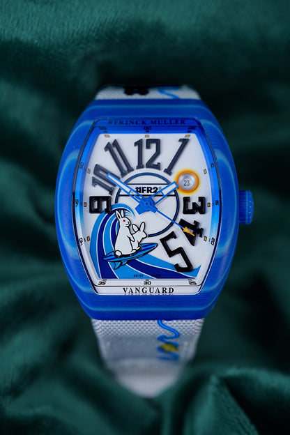 Franck Muller Vanguard | Ref V 41 SC DT BEACH GF VR VE BC | A Unique Limited Edition Beach Blue Timepiece