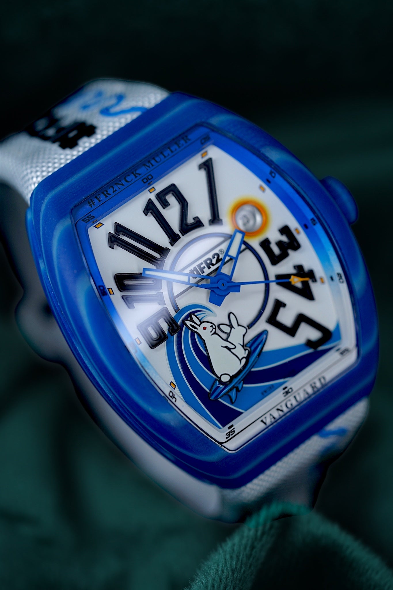 Franck Muller Vanguard | Ref V 41 SC DT BEACH GF VR VE BC | A Unique Limited Edition Beach Blue Timepiece