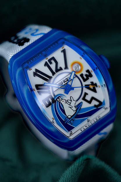 Franck Muller Vanguard | Ref V 41 SC DT BEACH GF VR VE BC | A Unique Limited Edition Beach Blue Timepiece