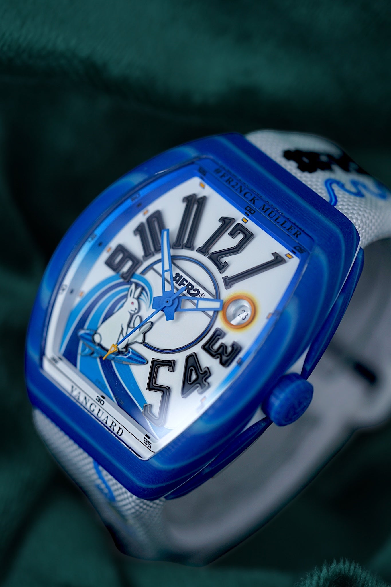 Franck Muller Vanguard | Ref V 41 SC DT BEACH GF VR VE BC | A Unique Limited Edition Beach Blue Timepiece