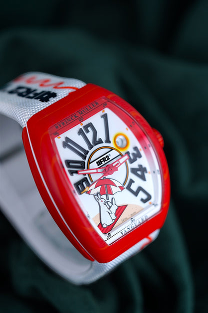 Franck Muller Vanguard | Ref V 41 SC DT BEACH GF VR VE BC | A Unique Limited Edition Beach Red Timepiece