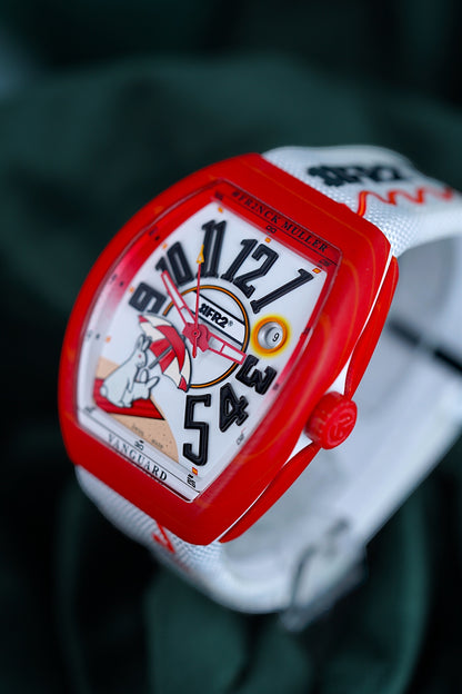 Franck Muller Vanguard | Ref V 41 SC DT BEACH GF VR VE BC | A Unique Limited Edition Beach Red Timepiece