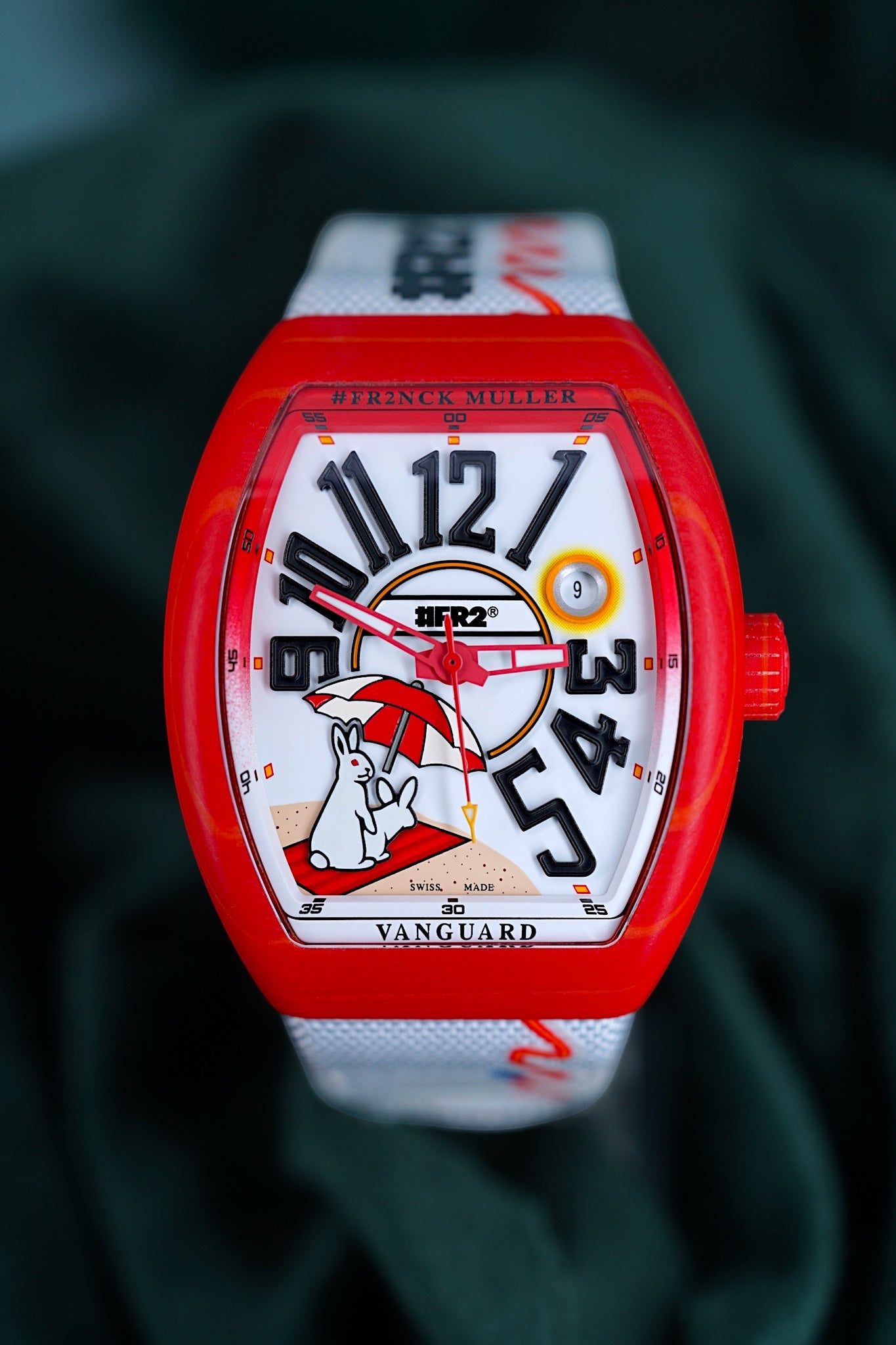 Franck Muller Vanguard | Ref V 41 SC DT BEACH GF VR VE BC | A Unique Limited Edition Beach Red Timepiece
