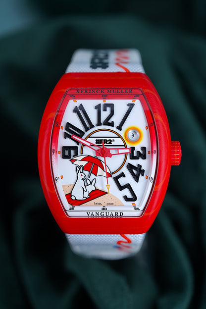 Franck Muller Vanguard | Ref V 41 SC DT BEACH GF VR VE BC | A Unique Limited Edition Beach Red Timepiece