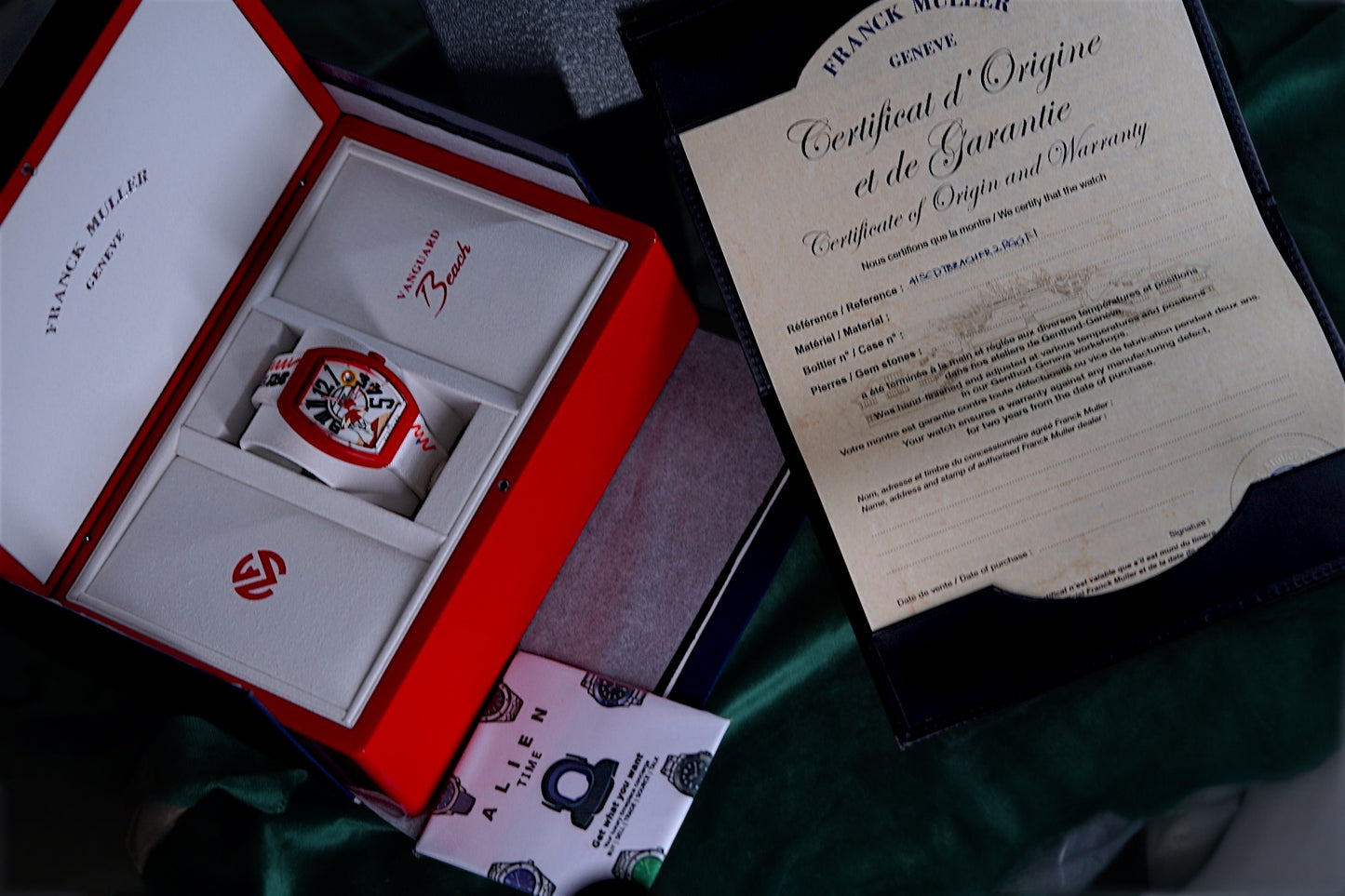 Franck Muller Vanguard | Ref V 41 SC DT BEACH GF VR VE BC | A Unique Limited Edition Beach Red Timepiece
