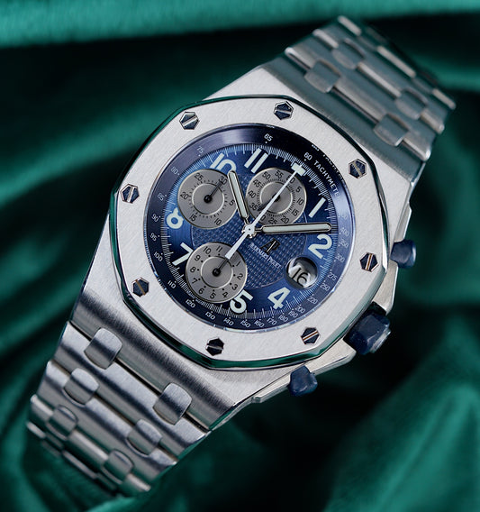 Audemars Piguet Royal Oak Offshore | Ref 25721TI.OO.1000TI.02 | A Blue Dial and Titanium Case Watch