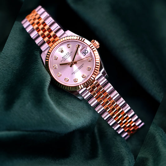Rolex Datejust 31mm Two-Tone Yellow Gold 10P Diamond 18 carat Gold COMPLETE 278273