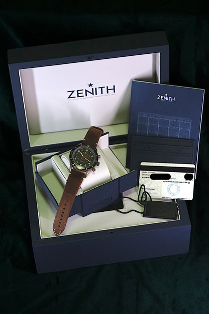 Zenith Pilot Cronometro Tipo Cp-2 Flyback NEW ProPilot Bronze CP-2 El Primero SPORT Chronomaster Defy 29.2240.405/18.C801