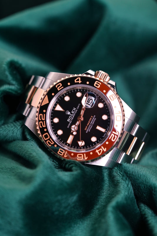 Rolex GMT-Master II Root Beer (Reference 126711CHNR) | a 40mm rose gold stainless steel automatic wristwatch with date and dual time| Full Set Two-Tone Everose Gold