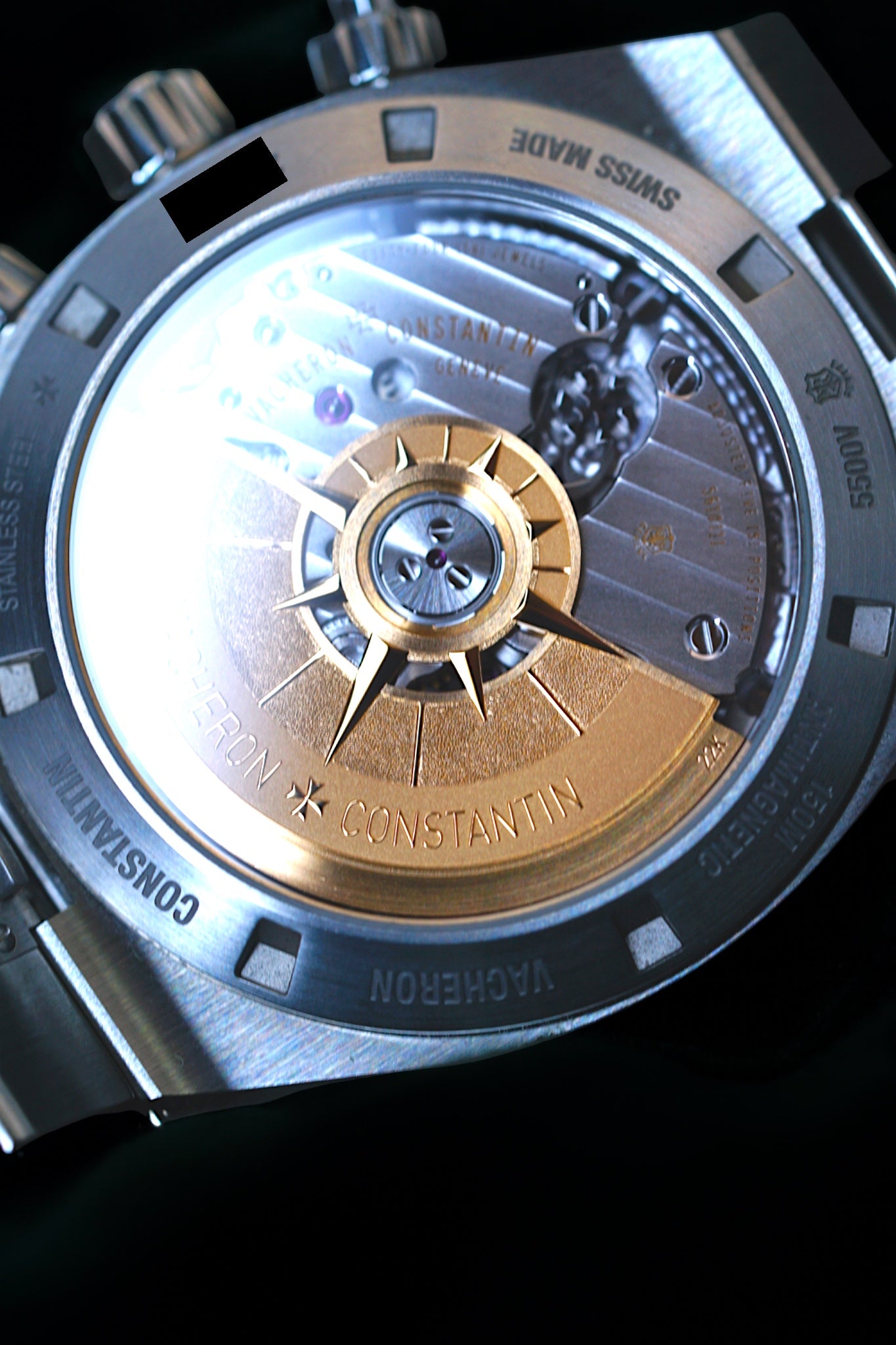 Vacheron Constantin Overseas, Ref. 5500v/110a-b113 | a Rare Complete Set Triple-strap Blue Dial 42.5mm Stainless Steel Automatic Chronograph Sports Watch