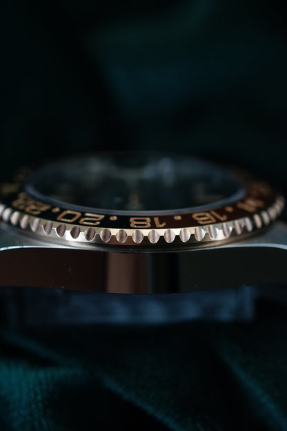 Rolex Gmt-master II 'Root Beer' (Reference 126711chnr). A 40mm Rose Gold Stainless Steel Automatic Wristwatch With Date and Dual Time