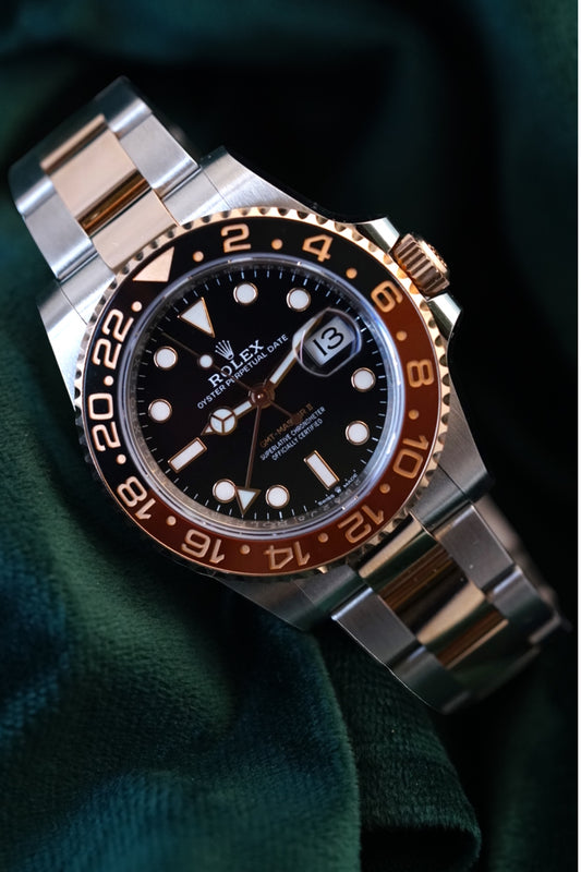 Rolex Gmt-master II 'Root Beer' (Reference 126711chnr). A 40mm Rose Gold Stainless Steel Automatic Wristwatch With Date and Dual Time