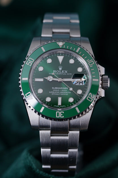 Rolex Submariner 'Hulk', Ref: 116610lv | A 40mm Stainless Steel Automatic Wristwatch With Date