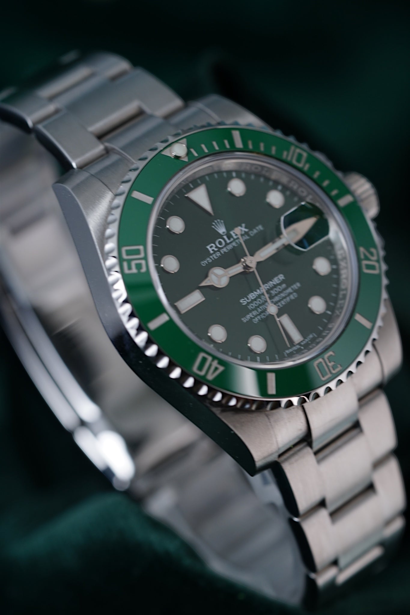 Rolex Submariner 'Hulk', Ref: 116610lv | A 40mm Stainless Steel Automatic Wristwatch With Date