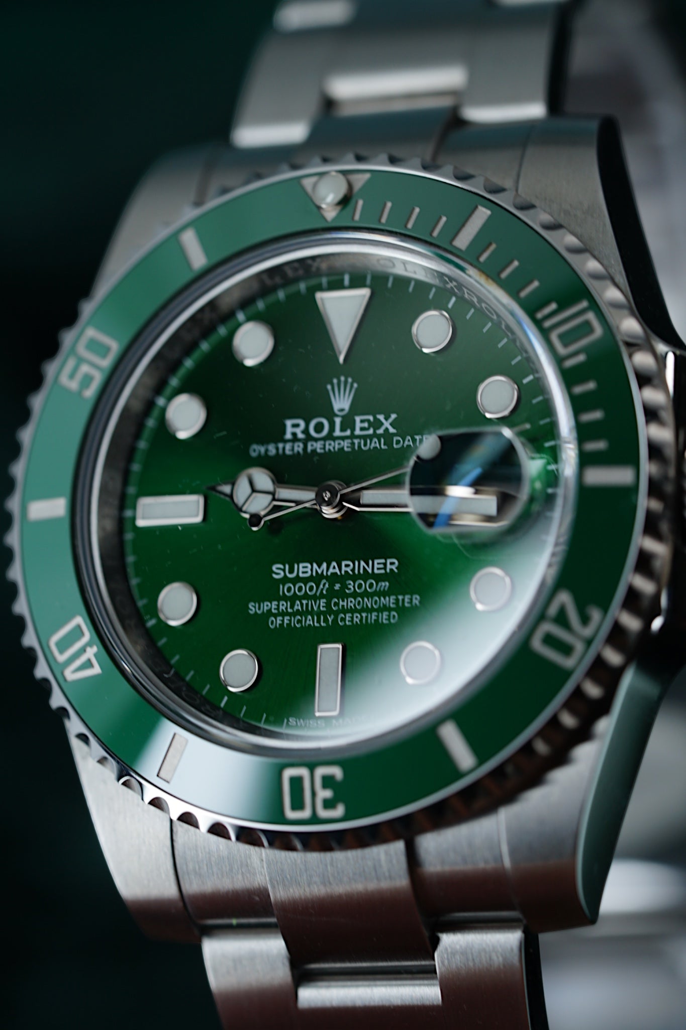 Rolex Submariner 'Hulk', Ref: 116610lv | A 40mm Stainless Steel Automatic Wristwatch With Date