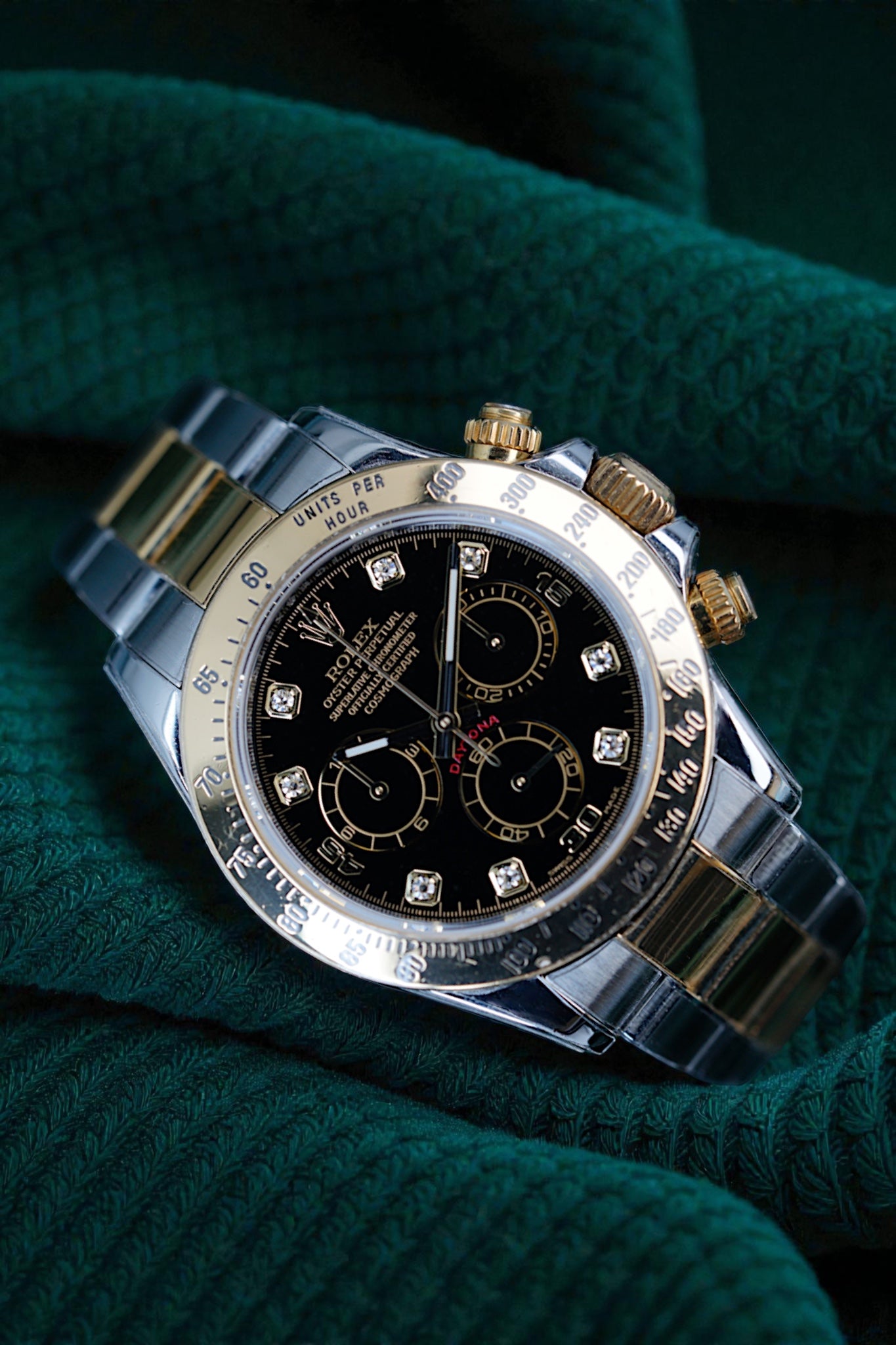 Rolex Cosmograph Daytona | Reference 116523 | a 40mm Yellow Gold Stainless Steel Diamond-set Automatic Wristwatch With Chronograph