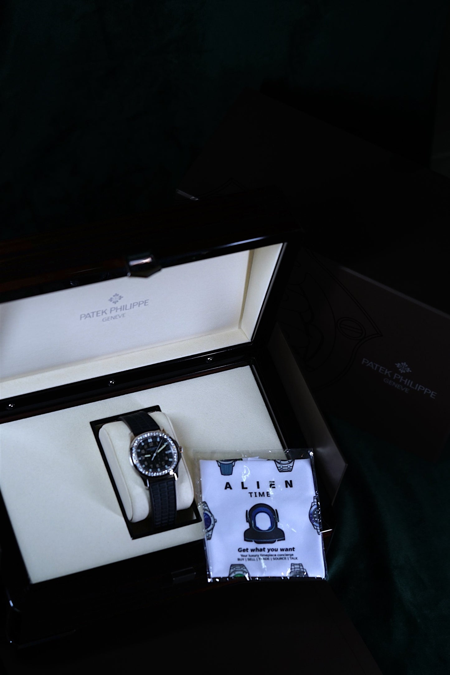 Patek Philippe Aquanaut Black| Reference 5067a-013|A 36mm Stainless Steel Diamond-set Wristwatch With Date| Freshly Serviced