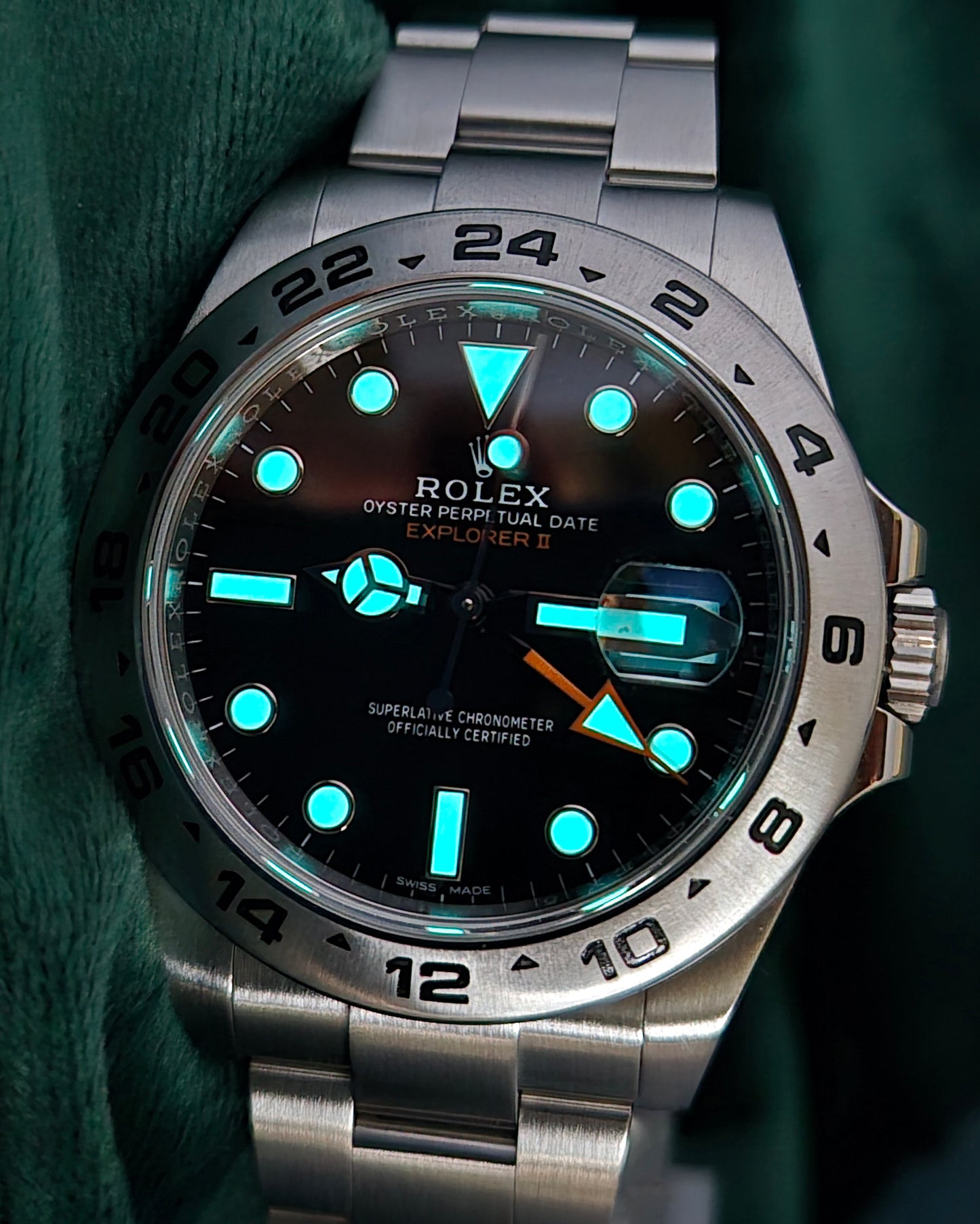 Rolex Explorer II 216570 Black Dial Full Set