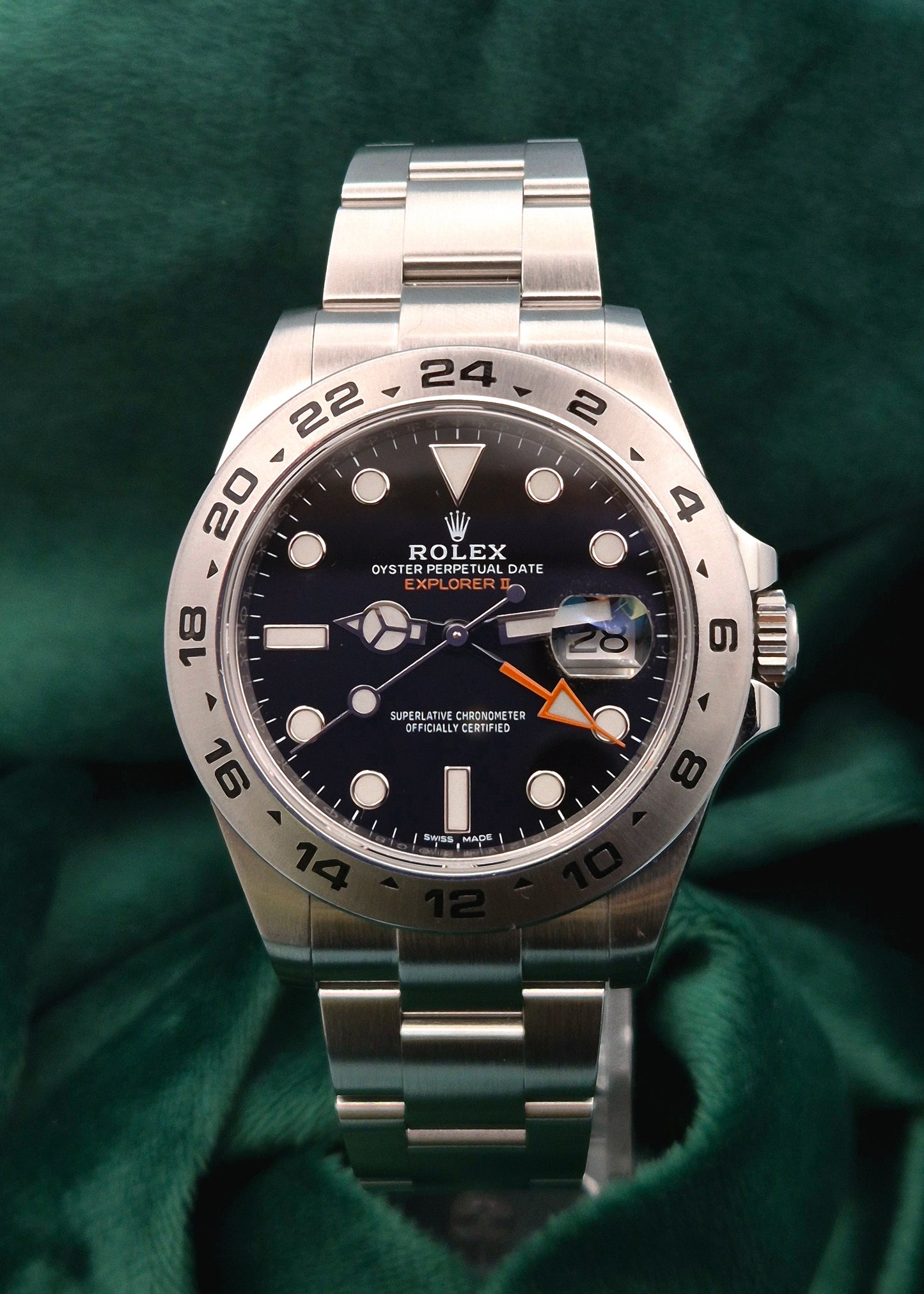 Rolex Explorer II 216570 Black Dial Full Set