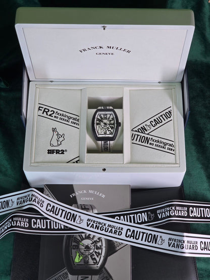 Franck Muller Vanguard V41SCDT FR2 GFGRNR NR Automatic RABBIT,  a Limited Edition carbon fiber automatic wristwatch with date