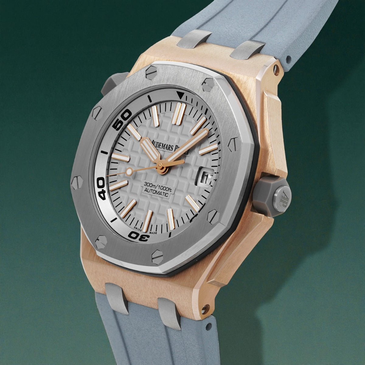 Audemars Piguet Royal Oak Offshore Diver, Ref 15711oi.oo.a006ca.01 | a Japan Limited Edition Rose Gold Wristwatch With Date