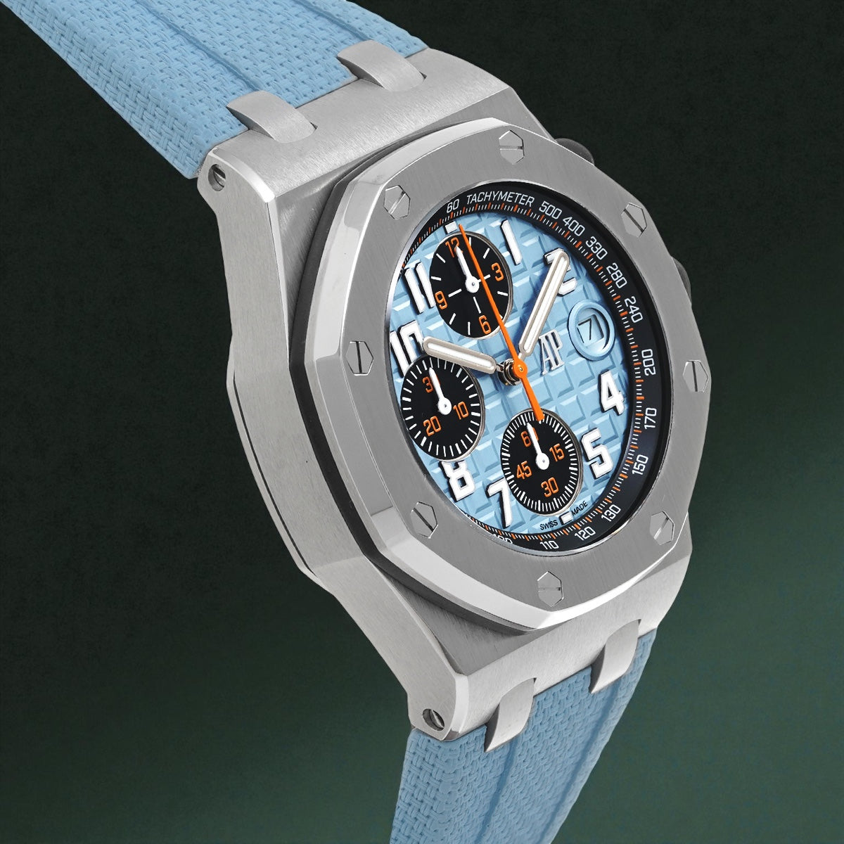Audemars Piguet Royal Oak Offshore Chronograph, Reference 26238st.oo.a340ca.01 | a Rare Tiffany Blue Stainless Steel Chronograph Wristwatch With Date
