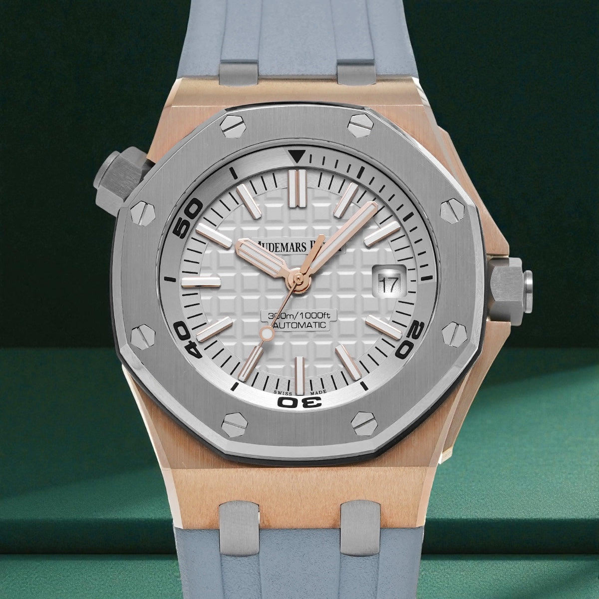 Audemars Piguet Royal Oak Offshore Diver, Ref 15711oi.oo.a006ca.01 | a Japan Limited Edition Rose Gold Wristwatch With Date