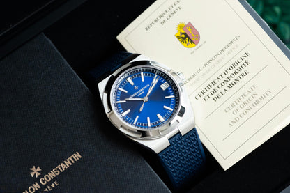 Vacheron Constantin Overseas, Reference 4500v | the Ultimate 4500v Blue Vc Overseas Holy Trinity Sports Timepiece | a Stainless Steel Wristwatch With Date