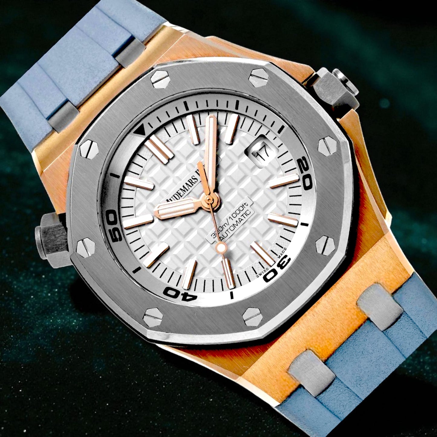 Audemars Piguet Royal Oak Offshore Diver, Ref 15711oi.oo.a006ca.01 | a Japan Limited Edition Rose Gold Wristwatch With Date