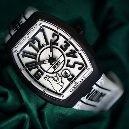 Franck Muller Vanguard V41SCDT FR2 GFGRNR NR Automatic RABBIT,  a Limited Edition carbon fiber automatic wristwatch with date