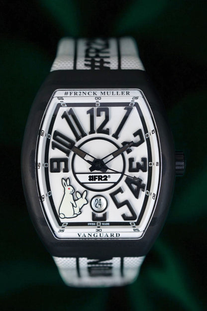 Franck Muller Vanguard V41SCDT FR2 GFGRNR NR Automatic RABBIT,  a Limited Edition carbon fiber automatic wristwatch with date