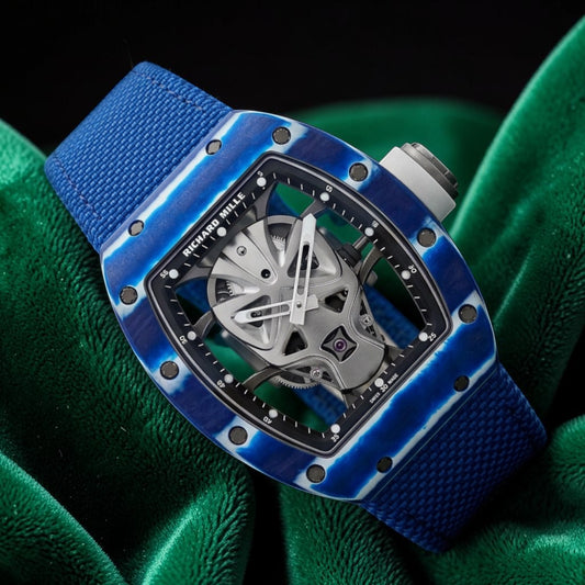 Richard Mille | Ref RM52-05 | A limited edition Blue Carbon TPT tourbillon wristwatch