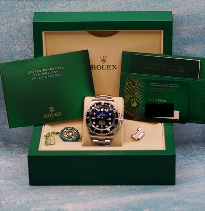 Rolex Sea-Dweller Deepsea James Cameron ICONIC BLUE Complete 44mm Sea-Dweller Deepsea