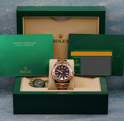 Rolex Yacht-Master 40 Two-Tone EVEROSE GOLD LNIB COMPLETE Protective Stickered 40m Reference 126621