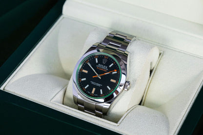 Rolex Milgauss, Reference 116400  a Stainless Steel Automatic Wristwatch with Oyster Bracelet