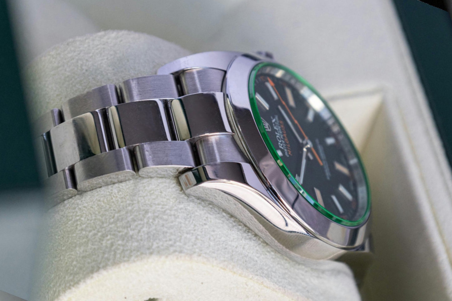 Rolex Milgauss, Reference 116400  a Stainless Steel Automatic Wristwatch with Oyster Bracelet