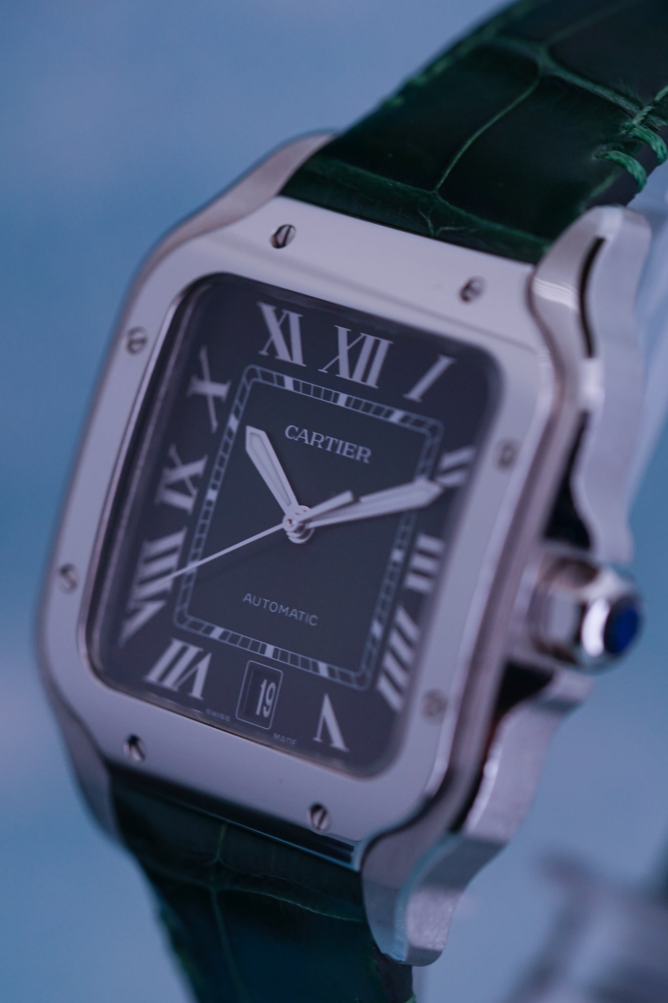 Cartier Santos de Cartier WSSA0062 'Green Dial Versatility'
