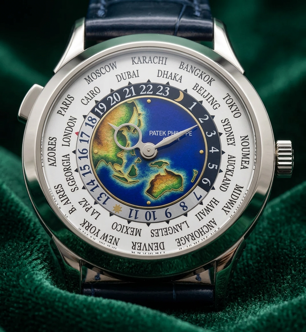 Patek Philippe World Time | Ref 5231G-001 | A RARE 18K White Gold Complications Wristwatch