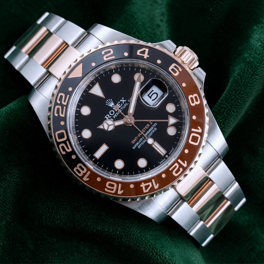 Rolex Gmt-master II 'Root Beer' (Reference 126711chnr). A 40mm Rose Gold Stainless Steel Automatic Wristwatch With Date and Dual Time
